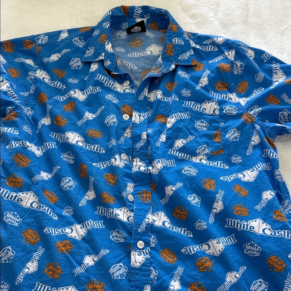Blue Casual Button Down Shirt